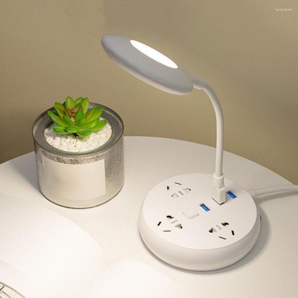 Lampes de table Éclairage 3 couleurs Veilleuse Pliable USB Plug-and-Play Lampe LED pour le ménage