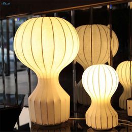 Lampes de table Design italien Soie Air Ballon Chambre Chevet Salon Étude Tissu Bureau Lumière Sphérique Art Décor LuminairesTable