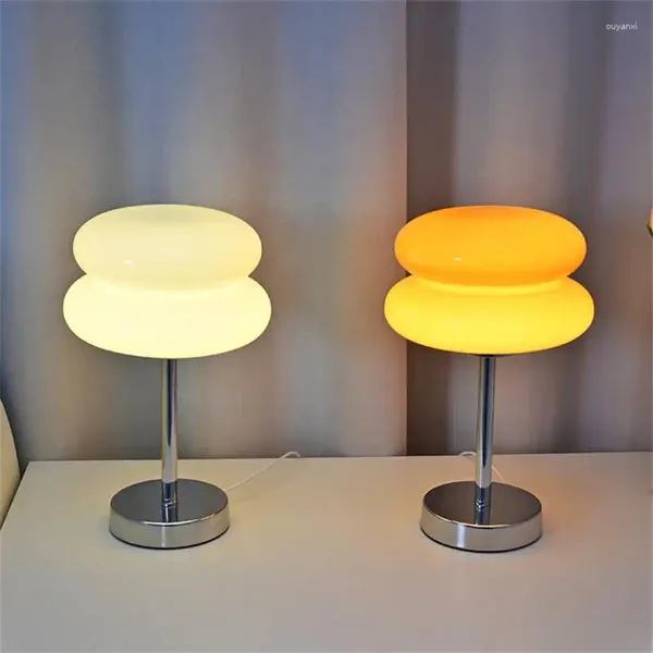 Lampes de table design italien concepteur en verre œuf tarte de chambre