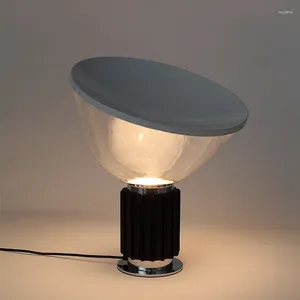 Lampes de table design italien designer radar de lampe de lampe de verre LED pour la chambre à coucher de lit de chevet salon haut de gamme d'éclairage de décoration de gamme en 48 heures
