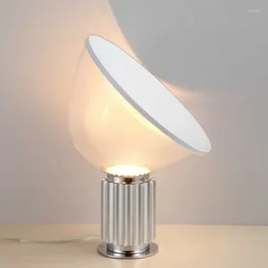 Tafellampen Italië Designer radarlamp voor slaapkamer bedstudie zwart zilveren bureau woonkamer decoratie