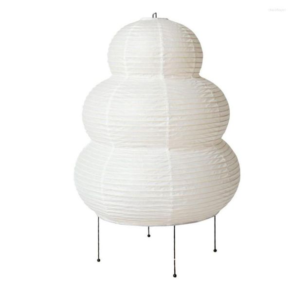 Lampes de table lampe en papier de riz japonais LED sol 6000K gradation lecture 3 couleurs veilleuse trépied pour chevet décor à la maison