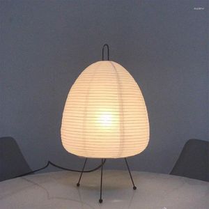 Tafellampen Japanse stijl rijstpapier LED LAMP Woonkamer Bedroom Bedroom Bedienstudie El Homestay Art Creative Decor Tripod Vloer