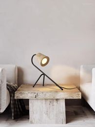 Lampes de table japonaise Wabi-sabi trou lampe en pierre concepteur créatif rétro chez l'habitant décoration salon chambre bureau atmosphère