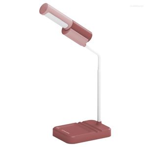 Tafellampen Kedia LED Eenvoudige lamp Oogbescherming Bureaulamp Opladen via USB Traploos variabel Lezen voor studenten Klein bureau