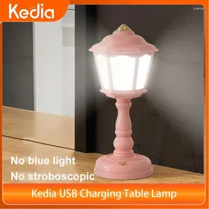 Tafellampen kedia USB laadlamp retro led bureau mini design straat nachtlichten touch dimable kamer decor bedlicht licht