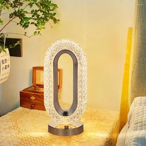 Tafellampen Lamp Kristal Snijvlak Nachtlampje Prachtige Touch Control Sensitive Lighting Accessoire Home Woman 2000