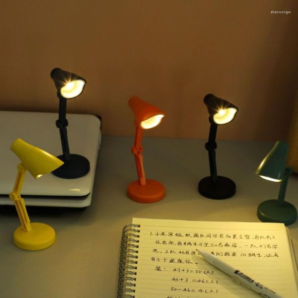 Lámparas De Mesa lámpara para estudio LED escritorio Mini Clip Flexible brillante libro lectura luz Camping dormitorio Lampara De Mesa