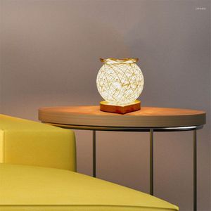 Lámparas de mesa Lámpara Hogar Romántico Creativo Estilo moderno Aceite esencial Luz Dormitorio Salón de belleza Mesita de noche Accesorio de iluminación interior