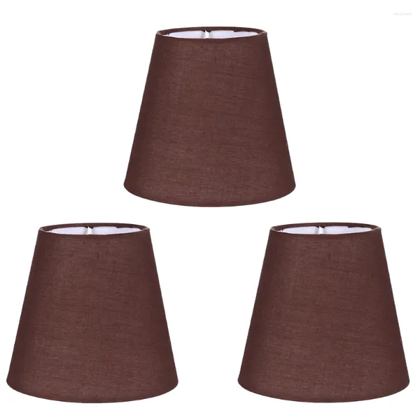 Lampes de table Lampe Abat-jour Abat-jour Lumière Chevet Mur Plancher Tambour Tissu Tissu Rétro Candélabre Suspendu Plafond Décoratif Moderne