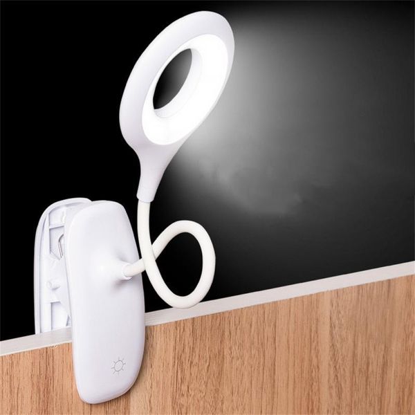 Lampes de table Lampe LED Bureau Avec Clip Tactile Étude Flexible Col De Cygne Bureau USB Lumière Rechargeable Protection des YeuxTable