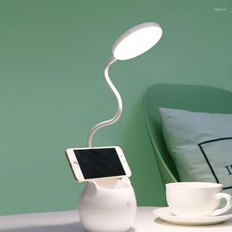 Tafellampen Lamp LED USB Oplaadbaar Clip-on Oogbescherming Leren Kinderen Slaapkamer Bureau Pen Lege batterij 3500mAh