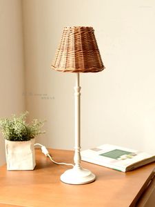 Lampes de table Lampe Rétro Naturel Nostalgique Français Pays Nordique Japonais Style Artistique Chambre Chevet