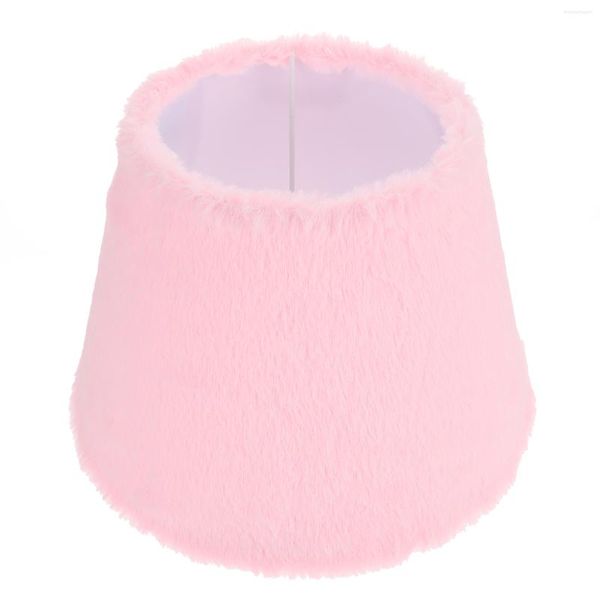 Lampes de table Abat-jour Abat-jour Tambour Couverture de plafond Lustre Tissu léger E27 Mur en peluche Petits candélabres Couvre Hexagonlights