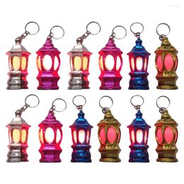 Lampes de table Lanterne Clé Ramadan LED Porte-clés Chaîne Pendentif Porte-clés Lumière Marocaine Décor Maison