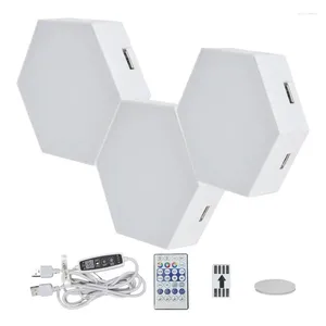 Lampes de table LED LED ambiante Smart RVB Lampe de chevet portable pour les étagères de chambre à coucher