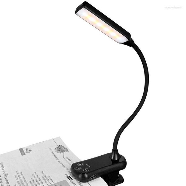 Lampes de table LED Livre lampe lumineuse avec des lumières 3 modes de protection des yeux Cramper pour le camping Kids Lovers