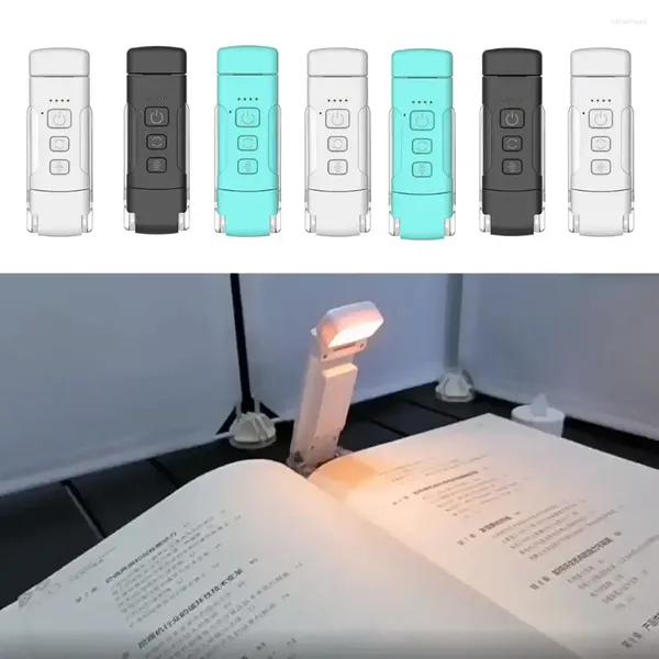 Lampes de table LED Clip-on Bookmark livre Light USB Readable Readable Mini luminosité A réglable Bureau de chevet portable