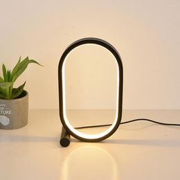 Lampes de table LED lumière colorée lampe de bureau enfichable éclairage domestique étude en Silicone protection des yeux nuit pour chambre