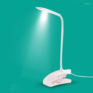 Tafellampen LED Creative Small Lamp Kinderen leren oog USB Bedide Clip Gift Gebruik Home Office slaapzaal