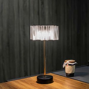 Tafellampen LED kristal tafellamp aanraking Remote Regel Acryl Romantische balk Atmosfeer Lamp Oplaadbaar nachtlicht