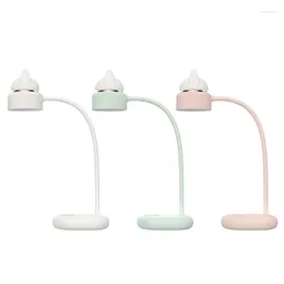 Lampes de table LED LED LAMPE LAMPE 360 ° FLEXOBLE TEUME FLEXIBLE LAMPE DE LA COEUR1200MAH AVEC PORT DE CHARGE USB POUR LECTURE DORME DE BUREAU DE CHAMBRE