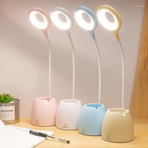 Tafellampen LED BALK LAMP SLAAM SLAAPKAMBAAD DIMMERING Oogbescherming Boek Licht Oplaadbare lezing voor kamer Decor Night