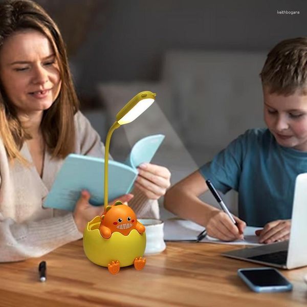 Lámparas de mesa lámpara de escritorio LED lindo dibujos animados usb adornos de escritorio recargables portátiles para niños adolescentes niños niños niños