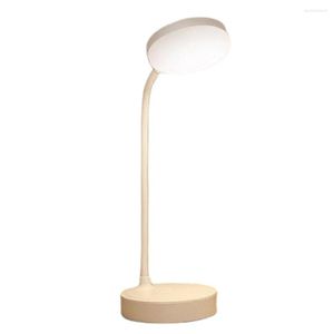 Tafellampen LED Bureau Lamp Dimmable 3 Gear Verstelbare oogbescherming School Slaapkamer Dormitory Library Lezen Night Light 2000Ma