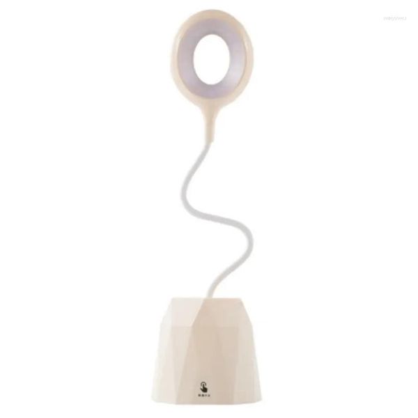 Lámparas de mesa Lámpara de escritorio LED Luces de lectura con soporte de pluma para niños Estudio 3 Nivel Dimmer Control sensible al tacto Entrega de caída DH2EH