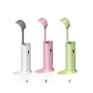 Lampes de table LED LED LAMPE USB DORNORIE AMOVABLE LETUILLE MOBILE POWER DIMMable Téléphone pour la chambre rose