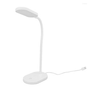 Lampes de Table LED Lampe de Bureau Lumière Blanche ABS Antidérapant 12 Perles 5V 2.8W Pour Chambre