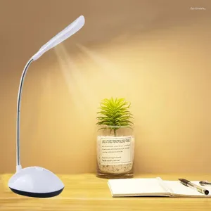Tafellampen LED Bureau Lichte Oogbescherming Leeslamp Batterij Powering Vouw creatief voor het bestuderen van slaapkamer