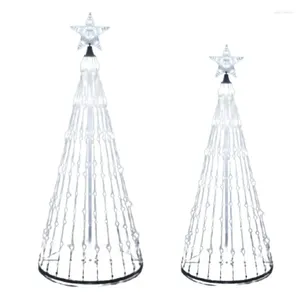Lampes de table LED Waterfall Lamp Garden de la lampe de la lampe de Noël à cinq points étoiles