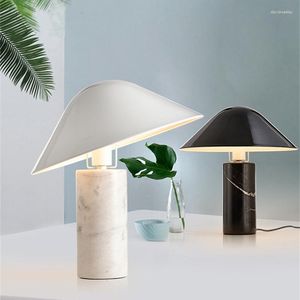 Tafellampen Led-lamp Designer Modern Marmer Voor Woonkamer Slaapkamer Studie Bureau Decor Verlichting Nordic Home Nachtkastje
