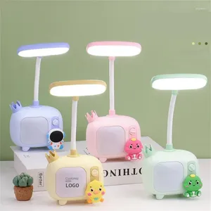 Tafellampen LED LAMP USB Oplaad Oogbescherming Kinderen Geschenk energiebesparende slaapverlichting Nacht licht kleurrijke schattige cartoon