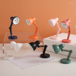 Lampes de table LED Mini lampe pliable magnétique veilleuse chambre étude livre de lecture avec pince Protection des yeux chevet mignon