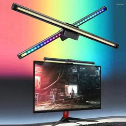 Lampes de table LED Monitor Light RVB Computer Reading Screen Hanging Bureau étape sans étape lampe pour les lumières USB Bureau de la chambre