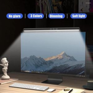 Lampes de table Led Monitor Lights Bar Stepless Dimmable Desk Screen Hanging Light Computer Screenbar Backlight Pour Home Office Study Room