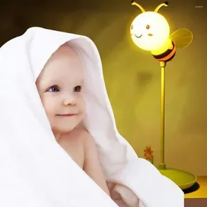Tafellampen LED Nachtlicht Dimbare bedlamp met flexibele slang timer Functie Cartoon Bee Design Decoration for Kids '