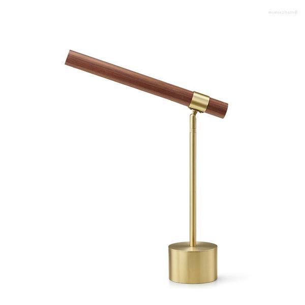 Lampes de table Led nordique fer bois doré moderne lampadaire salon chambre bureau d'étude