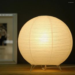 Lampes de table LED Paper Lantern Desk Lampe Nordic Bedroom Bedside Night Light Decorations Creative