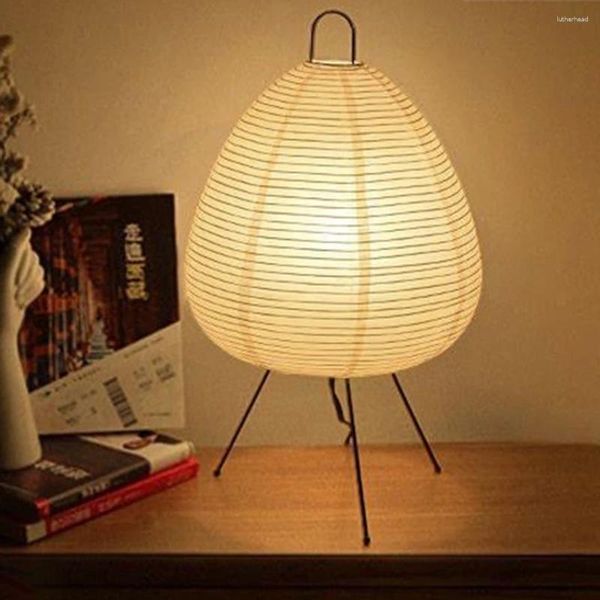 Lampes de table LED Paper Paper Lanterne Ornement Light Light Aesthetic Modern Lighting Interior Desk Bedside