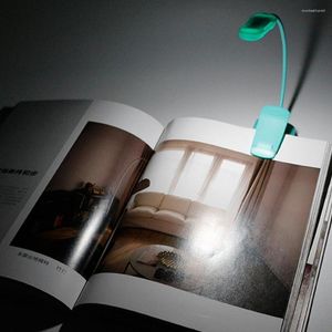 Lampes de table Led lecture livre lumière pour étudiant étude Portable Usb Rechargeable nuit sommeil bureau lampe de chevet Mini Clip