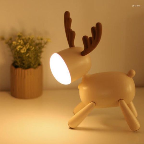 Lampes de table LED Lampe rechargeable Creative Chambre Bureau de chevet Chambre d'enfants Apprentissage Protection des yeux Lumières de sommeil