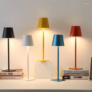 Tischlampen, LED-Restaurantlampe, Touch-Dimmung, wiederaufladbar, El-Bar, Nachttischdekoration, dimmbar, kabellos, Schreibtisch, kabellos