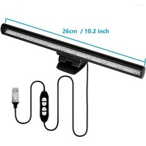 Lampes de table Écran LED Bar Light USB Moniteur d'ordinateur Lampe de bureau de lecture pour le soin des yeux Dimmable Luminosité réglable