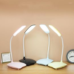 Tafellampen LED SMART Desk Lamp opvouwbaar Dimable Touch 2023 Oogbescherming USB Licht voor het leesboek Office van studentenavond