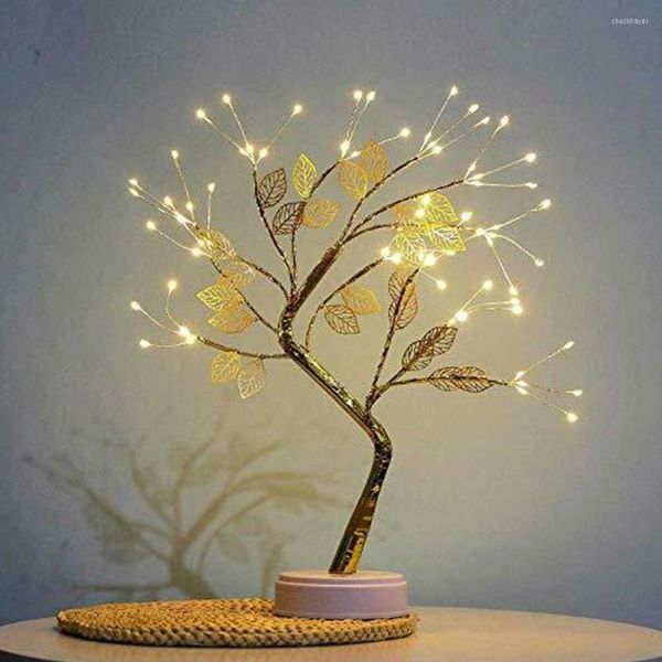 Lampes de table LED bonsaï de table bricolage lumières féeriques lampe d'arbre veilleuse tactile décor à la maison cadeau fête de mariage décoration intérieure