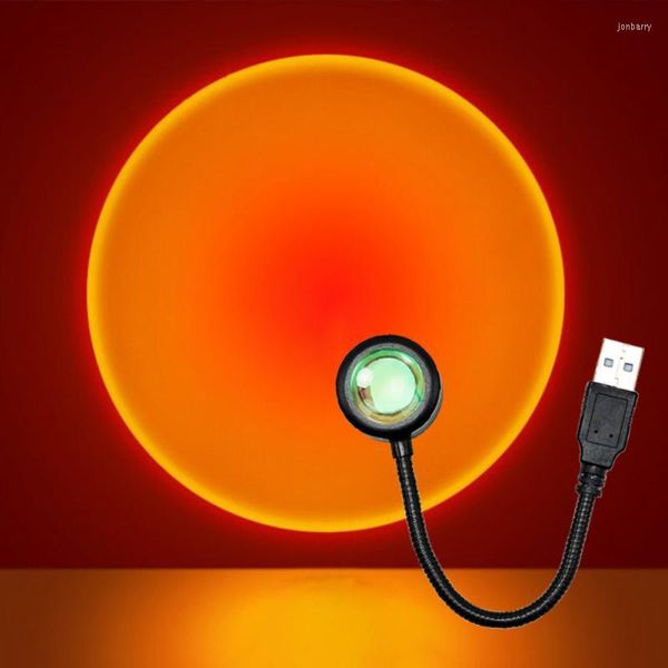 Lampes de table Led USB lampe veilleuse projecteur fête d'anniversaire décoration Portable humeur pour chambre salon mur Pographie